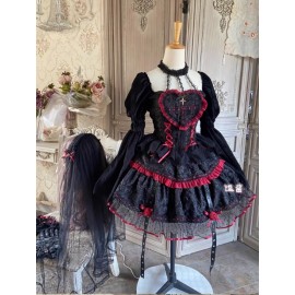 Little Witch Rose Vampire Gothic Lolita Dress (DJ104)